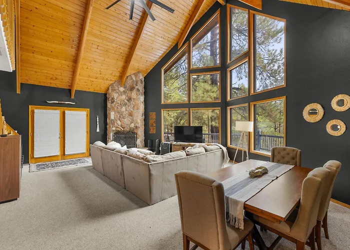 Modern Mountain With Wall-of-windows Forest Views. Flagstaff