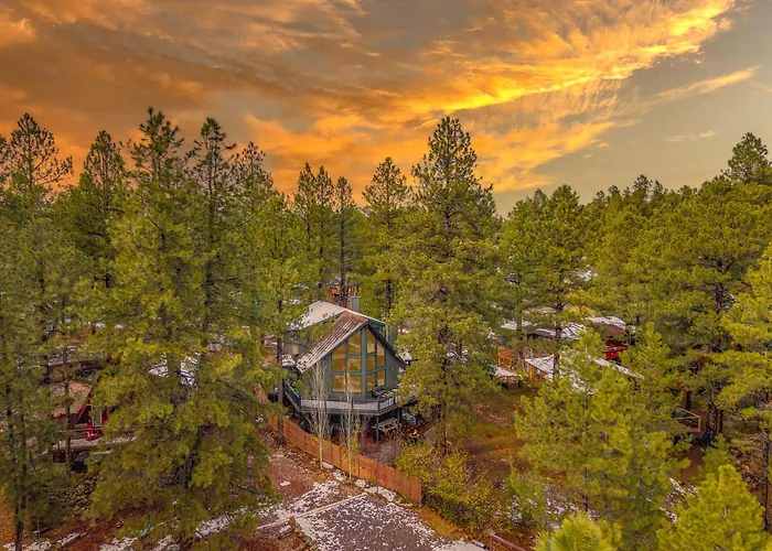 Modern Mountain With Wall-of-windows Forest Views. *